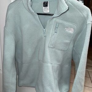The North Face Light Teal/Blue Fleece Pullover